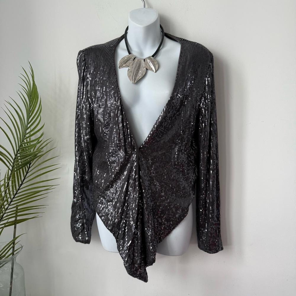 Formal sequin tie front blazer jacket 💎